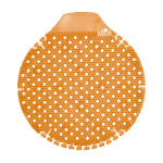 Fresh Products Tidal Wave Urinal Screens, 8in, Mango, Orange, Pack Of 36 Urinal Screens