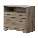 South Shore Versa 33-3/4inW x 19inD Lateral 2-Drawer File Cabinet, Weathered Oak