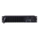 CyberPower Switched Metered-by-Outlet PDU81007 - Power distribution unit (rack-mountable) - AC 200-240 V - Ethernet, USB, serial - input: NEMA L6-30 - output connectors: 16 (power IEC 60320 C13) - 2U - 12 ft cord