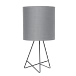 Simple Designs Down To The Wire Table Lamp, 13-1/2inH, Gray