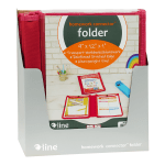 C-Line Classroom Connector School-To-Home Folders, 9in x 12in, Red, Pack Of 24 Folders