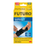 Futuro Small/Medium Energizing Wrist Support, Right Hand, 6 3/4in, Black