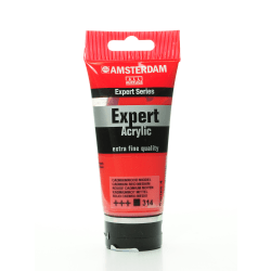 Amsterdam Expert Acrylic Paint Tubes, 75 mL, Cadmium Red Deep, Pack Of 2