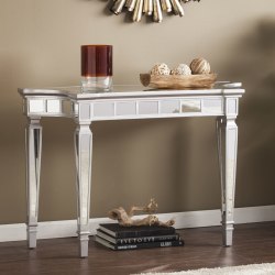 Bush Furniture Key West End Table With Storage, Washed Gray, Standard Delivery