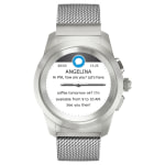 MyKronoz ZeTime Elite Hybrid Smartwatch, Petite, Brushed Silver/Milanese, KRZT1PE-BSL-SLMIL