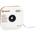 VELCRO Brand Tape, Hook Strips, 0.5in x 900in, White