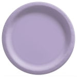 Amscan Paper Plates, 10in, Lavender, 20 Plates Per Pack, Case Of 4 Packs