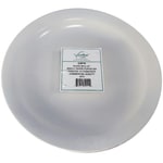 Hoffman Vertex China Catalina Collection Narrow Rim Plates, 9-1/2in, Bright White, Case Of 24 Plates