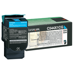 Lexmark C544X1CG High-Yield Cyan Toner Cartridge