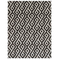 Foss Floors Area Rug, 6ftH x 8ftW, Abstract, Gray/White