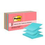 Post-it Pop Up Notes, 3 in x 3 in, 12 Pads, 100 Sheets/Pad, Clean Removal, Back to School Supplies for Students, Sticky Notes for Textbooks and Notebooks, Poptimistic Collection