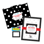 Barker Creek Get Organized Kit, Letter Size, Black Dot