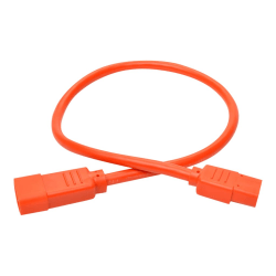 Eaton Tripp Lite Series Heavy-Duty PDU Power Cord, C13 to C14 - 15A, 250V, 14 AWG, 2 ft. (0.61 m), Orange - Power cable - IEC 60320 C14 to power IEC 60320 C13 - 250 V - 15 A - 2 ft - molded - orange