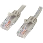 StarTech.com 50 ft Gray Snagless Cat5e UTP Patch Cable  - 50ft Cat5e Patch Cable - 50ft Cat 5e Patch Cable - 50ft Cat5e Patch Cord - 50ft RJ45 Patch Cable - 50ft Snagless Patch Cable