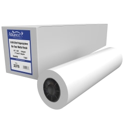 HP Everyday Matte Polypropylene Film Rolls, 42in x 100ft, White, Pack Of 2 Rolls