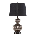 SEI Lyratta Table Lamp, 24-1/2inH, Black/Silver