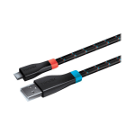 DreamGear LYNX Braided Charging Cable For Nintendo Switch, 6ft, Red/Blue