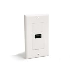 StarTech.com Single Outlet Female HDMI Wall Plate White - 1-gang - HDMI Digital Audio/Video - White