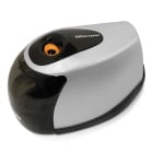 Office Depot Brand Dual-Powered Pencil Sharpener, 6in, Black/Silver