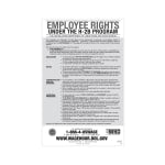 ComplyRight Federal Specialty Posters, Employee Rights Under The H-2B Program, English, 11in x 17in