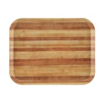 Cambro Camtray Rectangular Serving Trays, 14in x 18in, Light Butcher Block, Pack Of 12 Trays