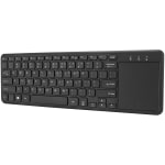 Adesso SlimTouch 4050 Wireless Keyboard With Built-in Touchpad, Black