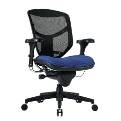 Monarch Specialties Ergonomic High-Back Office Chair, Black/Red