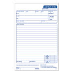 TOPS Triplicate Carbonless Job Work Orders, 5 1/2in x 8 1/2in, Pack Of 50 Forms