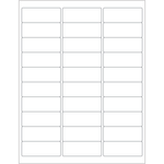 Tape Logic Inkjet/Laser Labels, LL113, Rectangle, 2 5/8in x 1in, White, Case Of 3,000