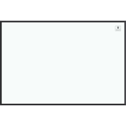 U Brands Magnetic Dry-Erase Board, 70in x 47in, Black Aluminum Frame