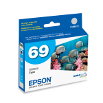 Epson 69 DuraBrite Ultra Cyan Ink Cartridge, T069220-S