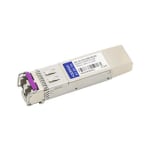 AddOn - SFP (mini-GBIC) transceiver module (equivalent to: Arista Networks SFP-1G-CW-1490-40) - 1GbE - 1000Base-CWDM - LC single-mode - up to 24.9 miles - 1490 nm - TAA Compliant