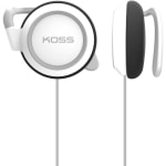 Koss KSC21 Earphone - Stereo - White - Mini-phone (3.5mm) - Wired - 36 Ohm - 50 Hz 18 kHz - Over-the-ear - Binaural - Supra-aural - 4 ft Cable