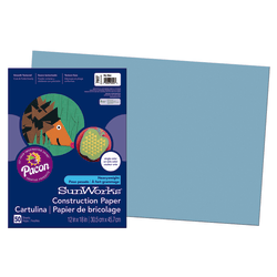 Prang Construction Paper, 12in x 18in, Blue, Pack Of 50