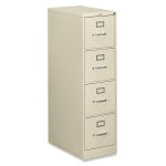 HON 510 25inD Vertical 4-Drawer File Cabinet, Putty