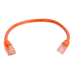 C2G Cat5e Snagless Unshielded (UTP) Network Patch Cable - Patch cable - RJ-45 (M) to RJ-45 (M) - 2 ft - UTP - CAT 5e - molded, snagless, stranded - orange