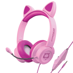 HyperGear Kids Kombat Kitty Gaming Headset, Pink, 15554