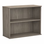 Bush Business Furniture 30inH 2-Shelf Bookcase, Modern Hickory, Standard Delivery