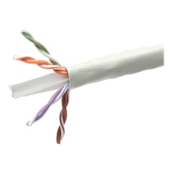 Monoprice Cat.6 UTP Network Cable - 1000 ft Category 6 Network Cable for Network Device - Bare Wire - Bare Wire - 23 AWG - White