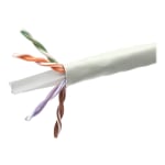 Monoprice - Bulk cable - 1000 ft - UTP - CAT 6 - plenum, solid - white