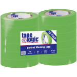 Tape Logic Color Masking Tape, 3in Core, 1in x 180ft, Light Green, Case Of 12