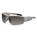 Ergodyne Skullerz Safety Glasses, Dagr, Anti-Fog, Matte Gray Frame, Smoke Lens