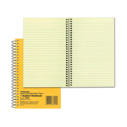 Just Basics Spiral Notebook, 8in x 10-1/2in, Wide Ruled, 70 Sheets, Blue