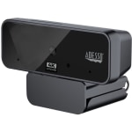 Adesso CyberTrack H6 4K Ultra HD Webcam - 8 Megapixel - 30 fps - USB 2.0 - Fixed Focus - Tripod mount - Privacy shutter - 3840 x 2160 Video - Works with Zoom, Webex, Skype, Team, Facetime, Windows, MacOS, and Android Chrome OS