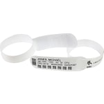 Zebra Z-Band UltraSoft 4000D Thermal Label - 1in Width x 11in Length - Permanent Adhesive - Direct Thermal - White - Polypropylene, Vinyl - 175 / Roll - 6 / Carton - Flexible, Latex-free, Tamper Evident, Adhesive Closure, Perforated, Scannable