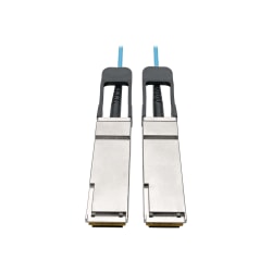 Tripp Lite QSFP+ to QSFP+ Active Optical Cable - 40Gb, AOC, M/M, Aqua, 15 m (49.2 ft.) - 49.20 ft Fiber Optic Network Cable for Switch, Server, Router, Network Device - - Aqua