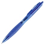 SKILCRAFT Retractable Ballpoint Pens, Bold Point, 1.4mm, Blue Barrel, Blue Ink, Pack Of 12