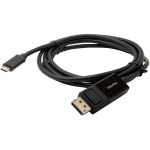 VisionTek USB-C to DisplayPort 1.4 2M Cable M/M - USB-C to DisplayPort Cable DisplayPort 1.4 Cable with 8K 60 Hz Video Resolution and HDR Support 4K 144Hz 2 Meter 6.6 Feet