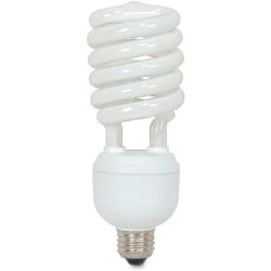 Satco 40-watt T4 Spiral CFL Bulb - 40 W - 150 W Incandescent Equivalent Wattage - 120 V AC - 2600 lm - Spiral - T4 Size - Cool White Light Color - E26 Base - 10000 Hour - 6920.3 deg.F (3826.8 deg.C) Color Temperature - 82 CRI