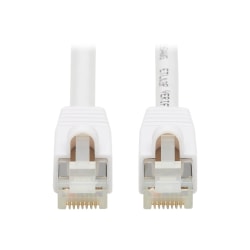 Tripp Lite Safe-IT Cat6a Ethernet Cable Antibacterial Snagless PoE M/M 5ft  - 10 Gbit/s - Shielding - Gold Plated Contact - CMX - 26 AWG - White